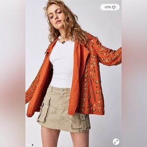 🆕 Free People Chelsea Coin Moto Jacket